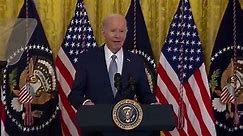Biden, 81, raises eyebrows with joke to governors including potential replacement Gavin Newsom - and has to ask the audience if wife Jill spoke before him: 'If I were smart, I would leave right now'