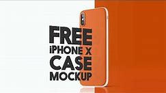 Free iPhone X Case Mockup Presentation