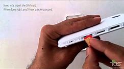 How to open Moto E band and insert a SIM card and microSD card