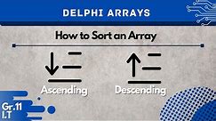 How to Sort an Array (Delphi)