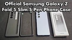 Official SAMSUNG Galaxy Z Fold 5 Slim S Pen Phone Case | Review & How to Install