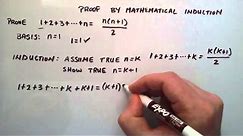Proof by Mathematical Induction - How to do a Mathematical Induction Proof ( Example 1 )
