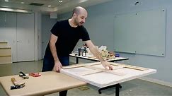 How to stretch a large canvas – with Corey D'Augustine | IN THE STUDIO