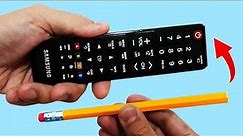 Even the rich do that! Fix the remote control with a pencil! How to repair any TV remote control!