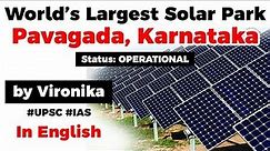 Karnataka gets world’s largest solar power park, 2050 MW Pavagada Solar Park becomes operational