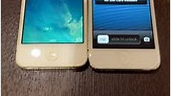 iPhone 4 on iOS 7 vs iPhone 5 on iOS 6 boot up test #shorts #iphone4 #ios7 #iphone5 #ios6