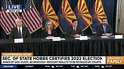 Watch LIVE: Arizona certifies 2022 midterm election