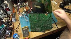 Zenith CRT TV that went up in smoke is back on the bench now that parts have arrived. Will it work?