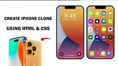Create iPhone Clone Using CSS & HTML And JavaScript | Only Css & HTML | Download Link