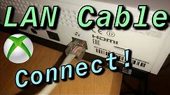 How to Connect your Xbox One to Internet Wired Ethernet Cable!