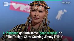 Madonna flashes audience on 'The Tonight Show Starring Jimmy Fallon'