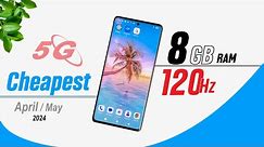 TOP 5: Cheapest 5G and 120 hz Phone With 8 GB ram 2024 | #8gbramphone #cheapest5gphone
