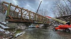The Building of America's Newest Covered Bridge (Cowlesville, NY)