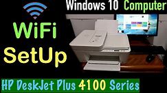 HP DeskJet Plus 4100 WiFi SetUp Computer !!