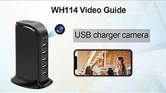 HSKAH WH114B USB Charger Camera Video Guide for tuya app
