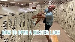 How To Open A Master Lock