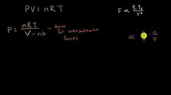 The van der Waals equation | Khan Academy