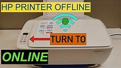 HP Printer Offline How To Turn It Online ?