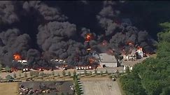 Chemical plant fire