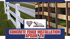 Concrete Fence Installation Apison, TN | SRC Fencing, LLC