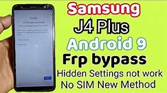 Samsung Galaxy J4 Plus frp bypass/ Samsung j415F google Account bypass/ Android 9 without PC-2024