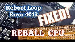 How to Reball CPU to FIX iPad/iPhone 7 Apple Logo Loop Error 4013