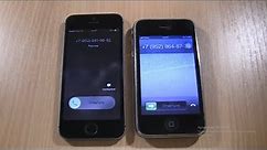 Iphone 5s vs Iphone 3Gs Double incoming Call