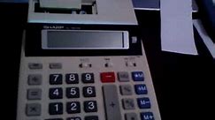 Sharp EL-1801AII Electric Calculator