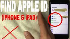 ✅ How To Find Apple ID On iPhone And iPad TUTORIAL 🔴
