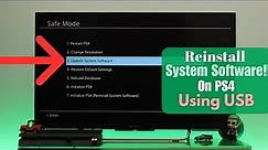 Reinstall PS4 System Software From USB Flash Drive! [How To in 3 Easy Steps]