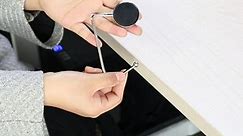 TANOSII Purse Hook Mental Clutch Holder Handbag Rhinestone Hanger for Table Desk 2 Packs White