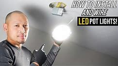 How To Install Pot Lights In Living Room Ceiling | Thin Recessed LED Dimmable Lights For Beginners!