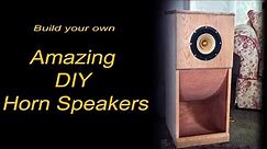 Build your own amazing DIY Horn speakers