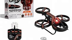 Sharper Image Rechargeable Aero Stunt Drone, Includes 9 Built-In Led Lights, Features Auto Landing, Age 14+
