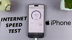 How To Do Internet Speed Test On iPhone