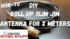 Build your own Roll Up Slim Jim Antenna for the 2 Meter Ham Radio Band.