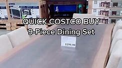 9-PIECE DINING ROOM TABLE AT COSTCO! 😍 #costco #furniture | dining room table