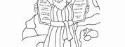 10 Commandments Coloring Page for Kids