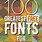 100 Free Fonts