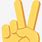 2 Fingers Up Emoji