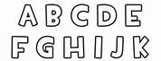 2 Inch Alphabet Letters Printable