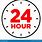 24 Hour Clock Icon