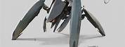 4 Legs Alien Drone Robot Concept Art