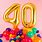 40 Birthday Balloons