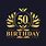 50 Birthday Logo
