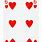 6 Hearts Playing Card