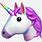 A Unicorn Emoji