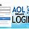 AOL Login Screen