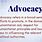 Advocacy Meaning
