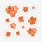 Aesthetic Orange Flower Stickers